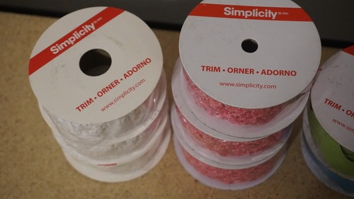 x12 LOT Simplicity Lace Trim Sewing Ribbon Spools NEW - Picture 4 of 5