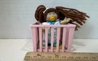 Cabbage Patch Kids Miniature Yarn Hair  3” PVC   CPK Vintage 1985 Toy