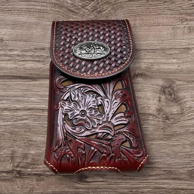 7'' COWBOYS PRAYER WESTERN POUCH BELT LOOP HOLSTER CELL PHONE CASE UNIVERSAL SIZE