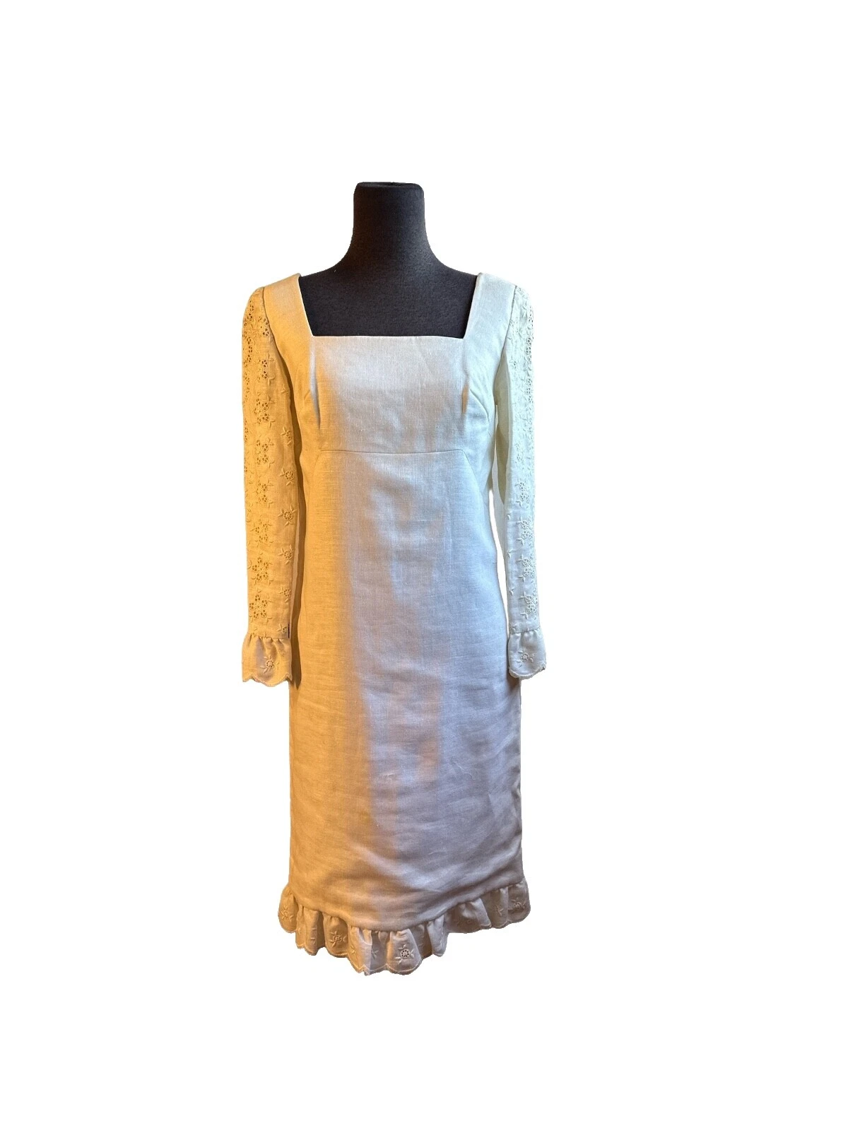 Linen Regular Size XS Vintage Dresses for Women