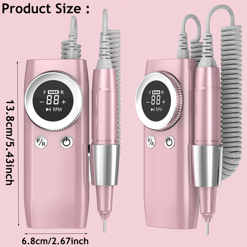 New Pro 45000RPM Nail Drill Machine Portable Manicure Pedicure Rechargeable BK60 - Picture 25 of 25
