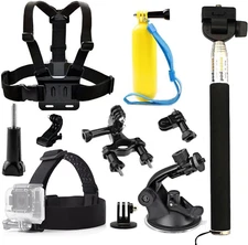 Action Camera Accessories Kit Compatible with Gopro Hero 13 12 11 10 9 8/AKASO E