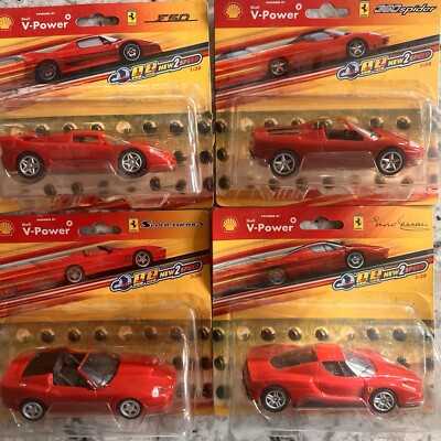 4 Shell V-Power Ferrari Modelle 1:38