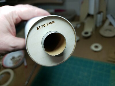 BT-70 X 24mm Centering Ring Set For Estes model rocket kits laser cut ply.