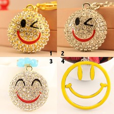 Winky Happy Smiley Face Keychain Crystal Charm Cute Gift 29.30.266.239