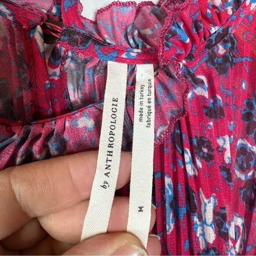 Anthropologie Frieda Floral Printed Blouse Size Medium - Picture 4 of 7