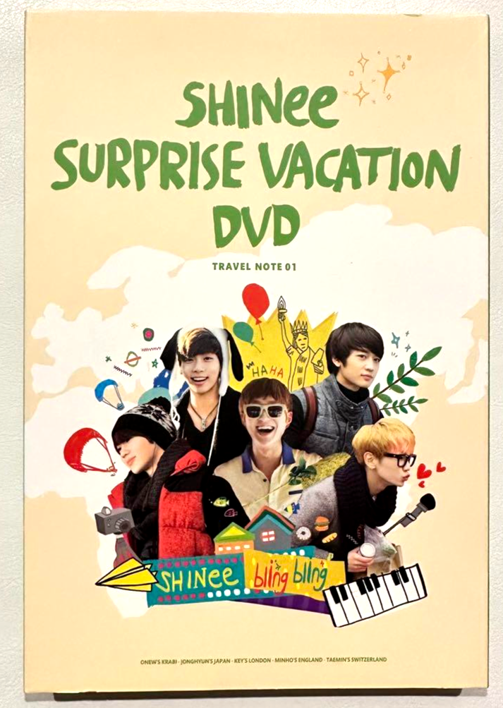 SHINee SURPRISE VACATION TRAVEL NOTE 01 POSTER DVD PHOTO BOOK  