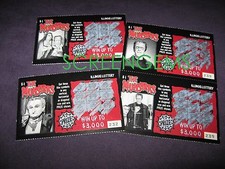 The Munsters TV Illinois State Lotto Lottery tickets used Fred Gwynne Al Lewis