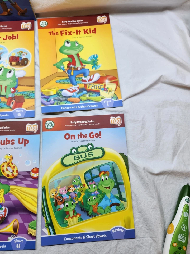 LeapFrog Tag Junior Reader 7 Books Tested Works Great vowel sounds toy story - Image 4 of 4