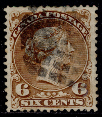 CANADA QV SG59b, 6c yellow-brown, USED. Cat £70. | eBay UK