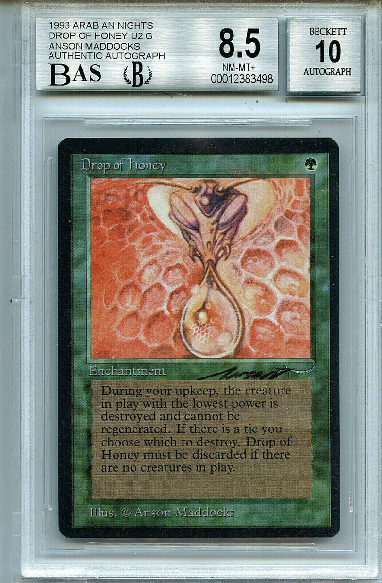 MTG Arabian Drop of Honey BGS 8.5 BAS 10 Signed Magic card MTG Arabian Drop of Honey BGS 8.5 BAS 10 Signed Magic card
