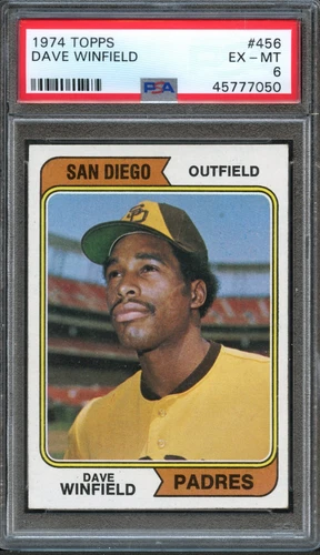 BB - 1974 - Topps - #456 - Dave Winfield - PSA 6 - EX-MT
