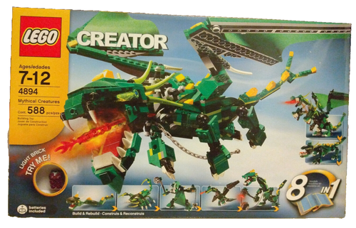 Vintage LEGO CREATOR: Mythical Creatures (4894) Neu und ungeöffnet