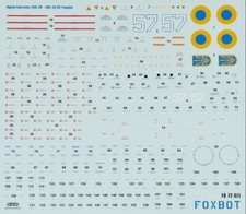 Foxbot 72-071 1:72 Decals for Digital falcons: MiG-29 9-13 Ukrainian Airforce