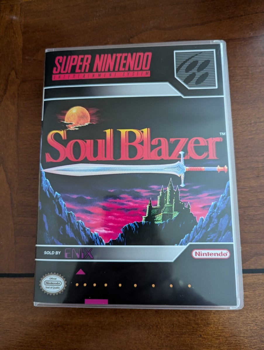 Soul Blazer SNES Plastic Case NO GAME | eBay