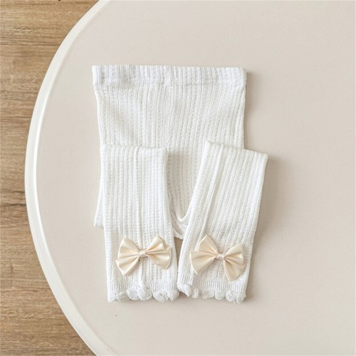Solid Color Bottoming Pants Fashionable Baby Leggings with Lovely Bowknot Detail - Picture 7 of 28