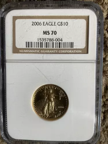 2006 American $10 Gold Eagle 1/4 oz NGC MS 70 ~ Better Date BUY GOLD WHILE U CAN