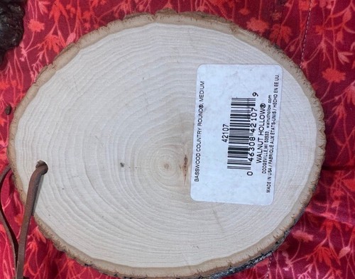Lot Basswood Country Rounds by Walnut Hollow Wood Cookie Rectangular armadillo - Picture 12 of 12