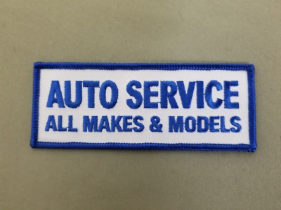 auto service embroidered iron on patch