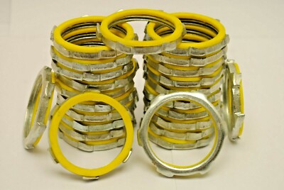 Lot of 25 Pieces 1 1/4'' Steel Rigid Sealing Locknuts 