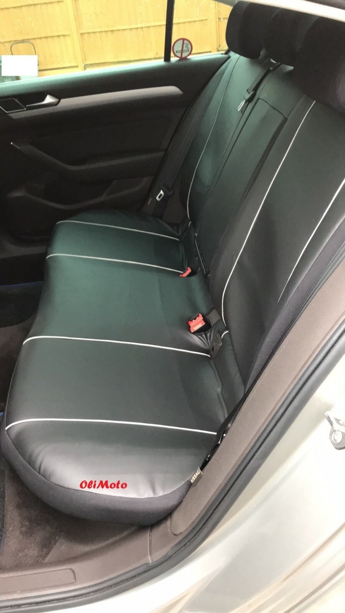 Eco-Leather Tailored Rear Seat Covers VOLKSWAGEN PASSAT B8 2015