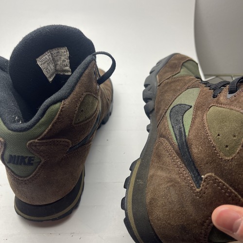 Vintage 90s Nike Caldera ACG Hiking Boots Brown Suede Size 7.5 940305 IB (Read) - 第 9/13 張圖片