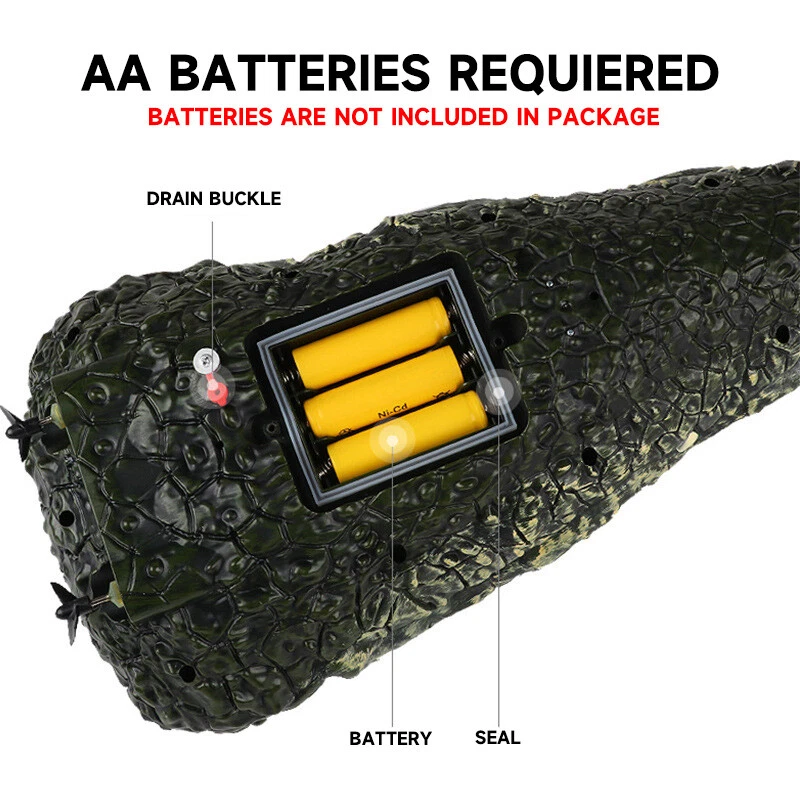 Crocodile Head Remote Control Boat Electric Spoof Toys Drive Birds Pool Decor - Image 3 of 4