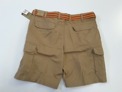 Khaki Shorts Cargo Shorts In Spanish Bass Men's Flat Front Classic