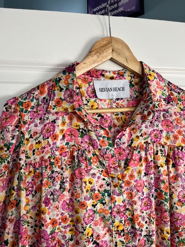 SILVIAN HEACH Tiered FLORAL TENIS Dress SIZE UK 14 16 - Picture 3 of 7