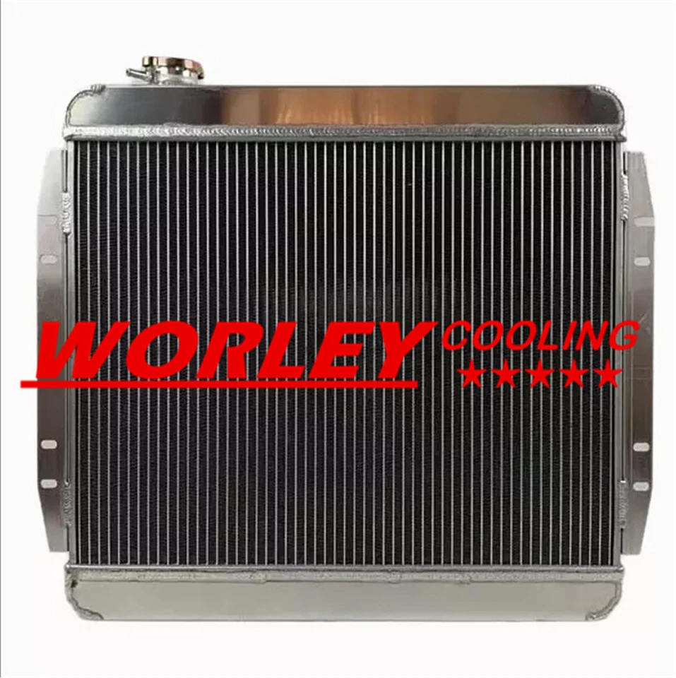 For 1970 1971 JEEP CJ5 CJ6 / 1966-1971 JEEPSTER V6 Engine Aluminum Radiator MT Foto 4 de 4