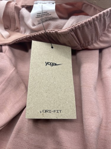 Nike Dri-FIT Lightweight YOGA Training Pants/Joggers Pink Salmon Mens Sz S New - Picture 12 of 19