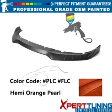 Fits 15-23 Dodge Charger 3PCS Front Lip IKON V3 ABS #FLC, PLC Hemi Orange Pearl