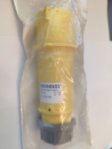 MENNEKES IP44 110v 16a Yellow Cable Mount 2P+ Socket