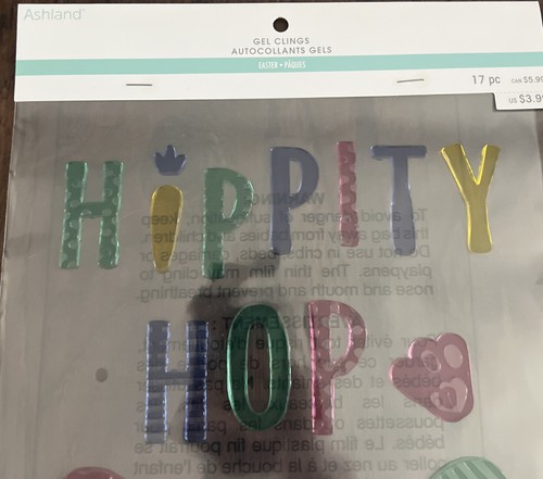 Hippity Hop Huevos Ventana Gel Adhesivos Pegatinas Decoraciones 17 piezas! - Imagen 3 de 5