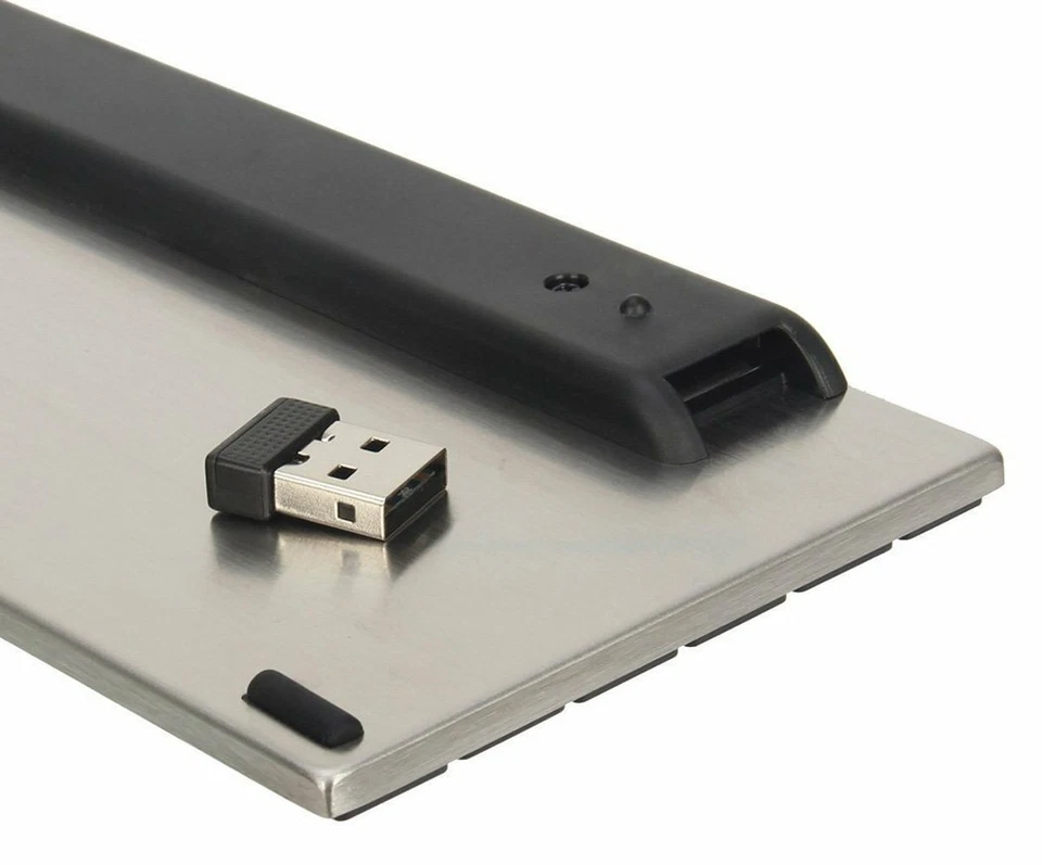 NEW Rii K12 Wireless UltraSlim Metal Keyboard withTouchpad - Image 3 of 4