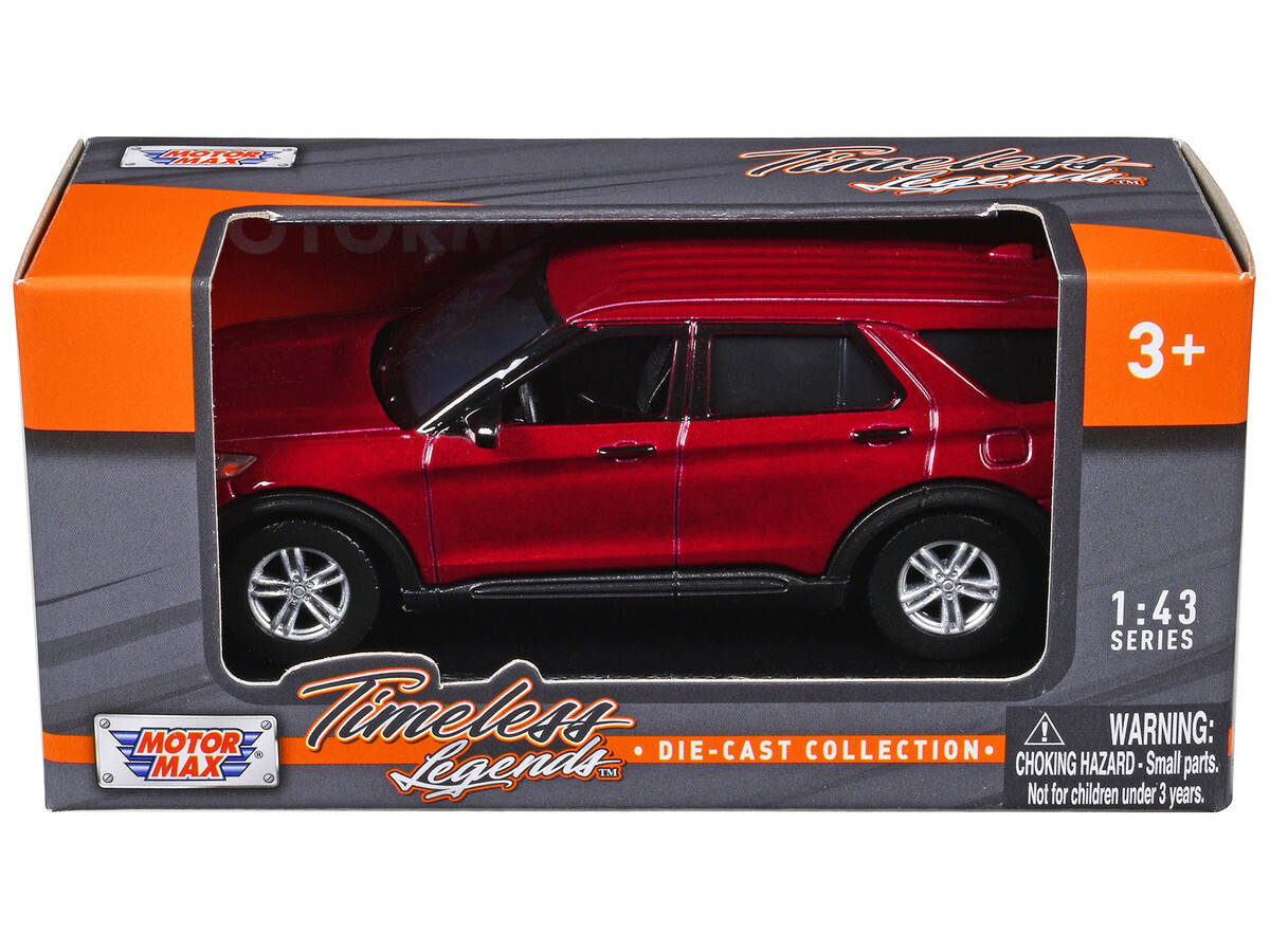 Motormax 2023 Ford Explorer Red Metallic 1/43 Diecast Model