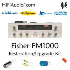 Fisher FM1000 tuner restoration recap repair service rebuild kit fix capacitor