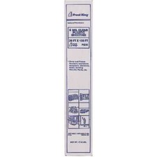 20 ft. W x 100 ft. L 6 mil Clear Poly Plastic Sheeting Colorless