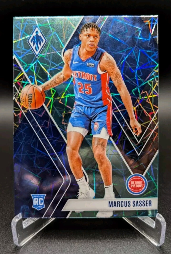2023-24 Panini Phoenix #263 Marcus Sasser Teal Lazer Pistons