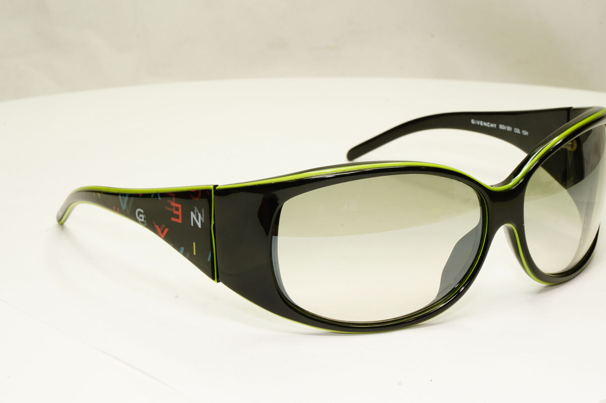 Givenchy Black Womens Vintage Designer Sunglasses SGV 551 Givenchy Black Womens Vintage Designer Sunglasses SGV 551