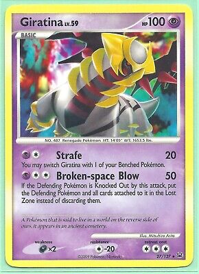 2009 POKEMON Card GIRATINA 27/127 PLATINUM- RARE Nonholo - NM/MINT