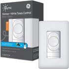 GE CYNC Smart Dimmer Light Switch, White Tones Control, Wire-Free, 2.4 GHz WiFi