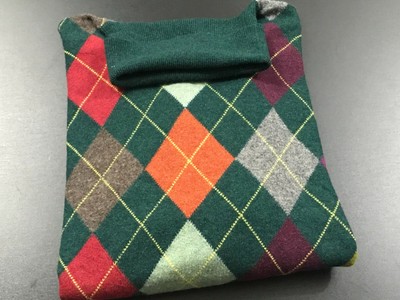 benetton argyle sweater