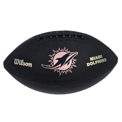 Wilson NFL Miami Dolphins Metallic Premiere Football Offizielle Größe - schwarz