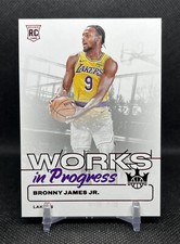 2024-25 Panini Court Kings BRONNY JAMES JR Rookie Works In Progress RUBY /149 SP
