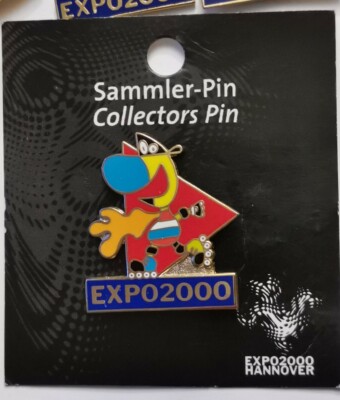 Pin - EXPO 2000 Hannover auf Original Expo 2000 Verkaufspappe #20