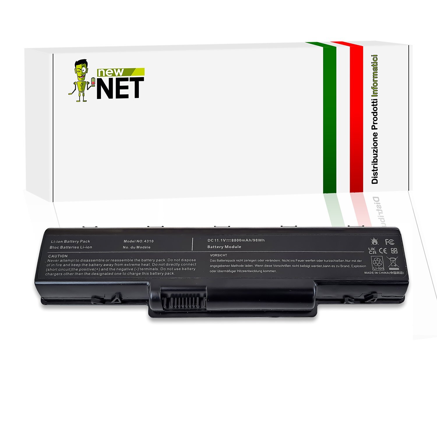 Batteria Compatibile Acer Aspire 4732Z 4735 8800mAh 11.1V 9 Celle