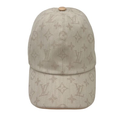 Louis Vuitton Be My Cap Monogram Beige Cotton Polyester Silk 54-57 
