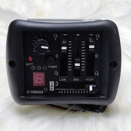 Gitarre 3-Bänder Tuner Vorverstärker Piezo Tonabnehmer mit Endpin für Yamaha Akustikgitarre - Bild 2 von 8