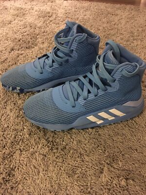 Mens Adidas Pro Bounce Basketball Shoes- Men s Size 8- Baby Blue- EUC